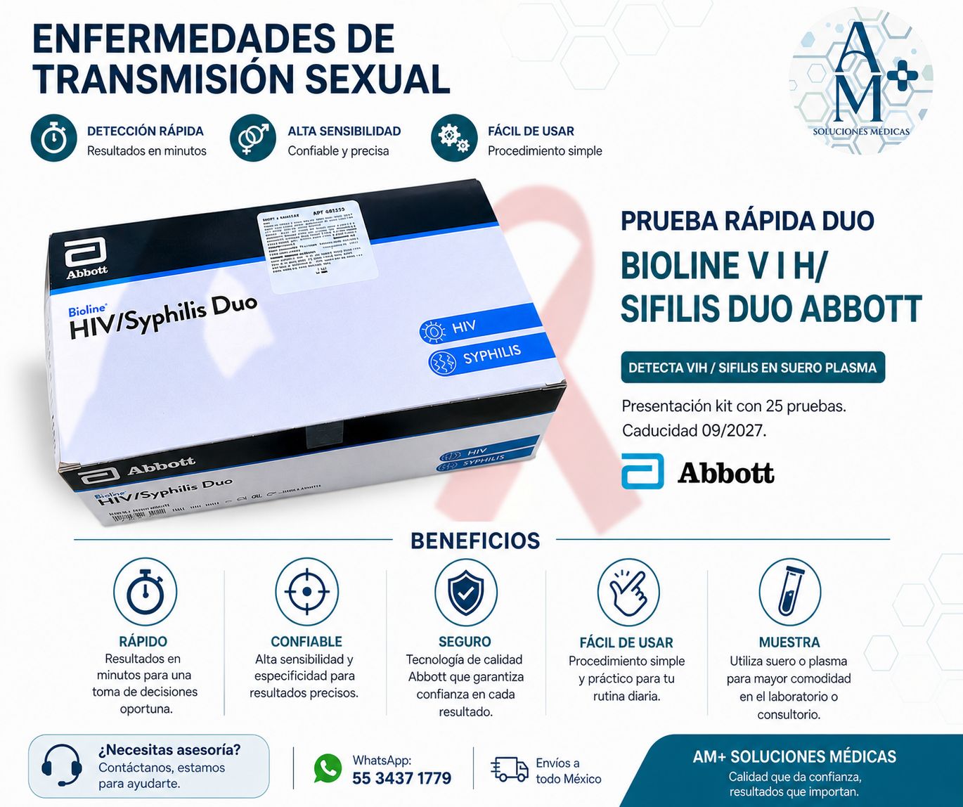 PRUEBA RÁPIDA DÚO ABBOTT VIH/Sífilis
